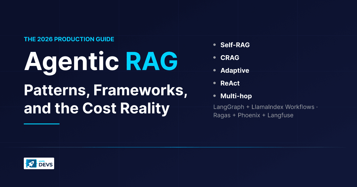 Agentic RAG: The 2026 Production Guide (Patterns, Frameworks, and the Cost Reality)