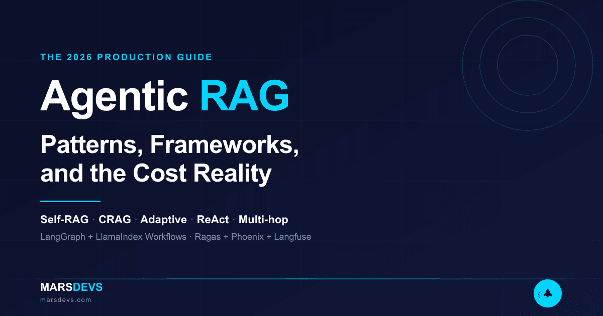 Agentic RAG: The 2026 Production Guide (Patterns, Frameworks, and the Cost Reality)